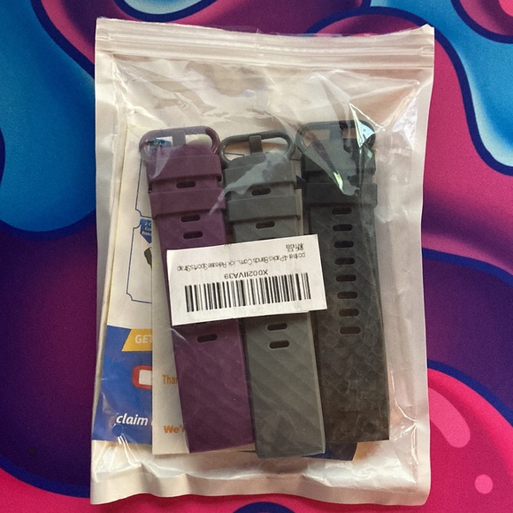 Activewear Bands Compatible with Fitbit Charge 3 - Size Large - Picture 3 of 3